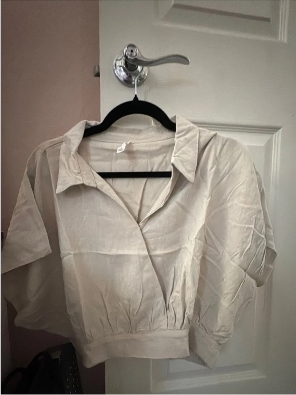 zenana crop wrap top L